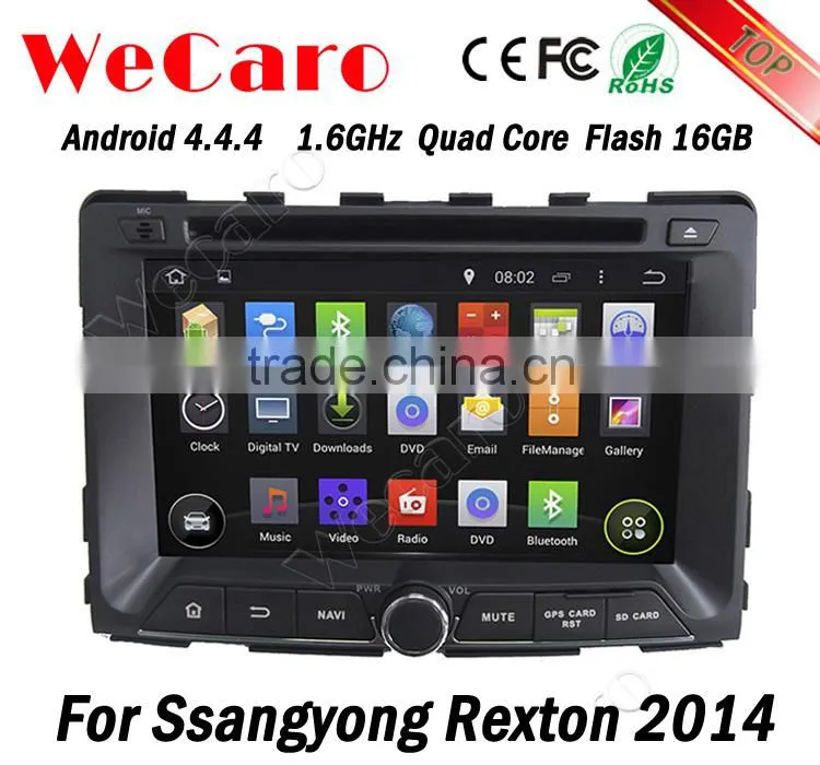 Wecaro WC-SY7070 7" Android 4.4.4 WIFI 3G touch screen car audio player car dvd gps for ssangyong rexton 2014