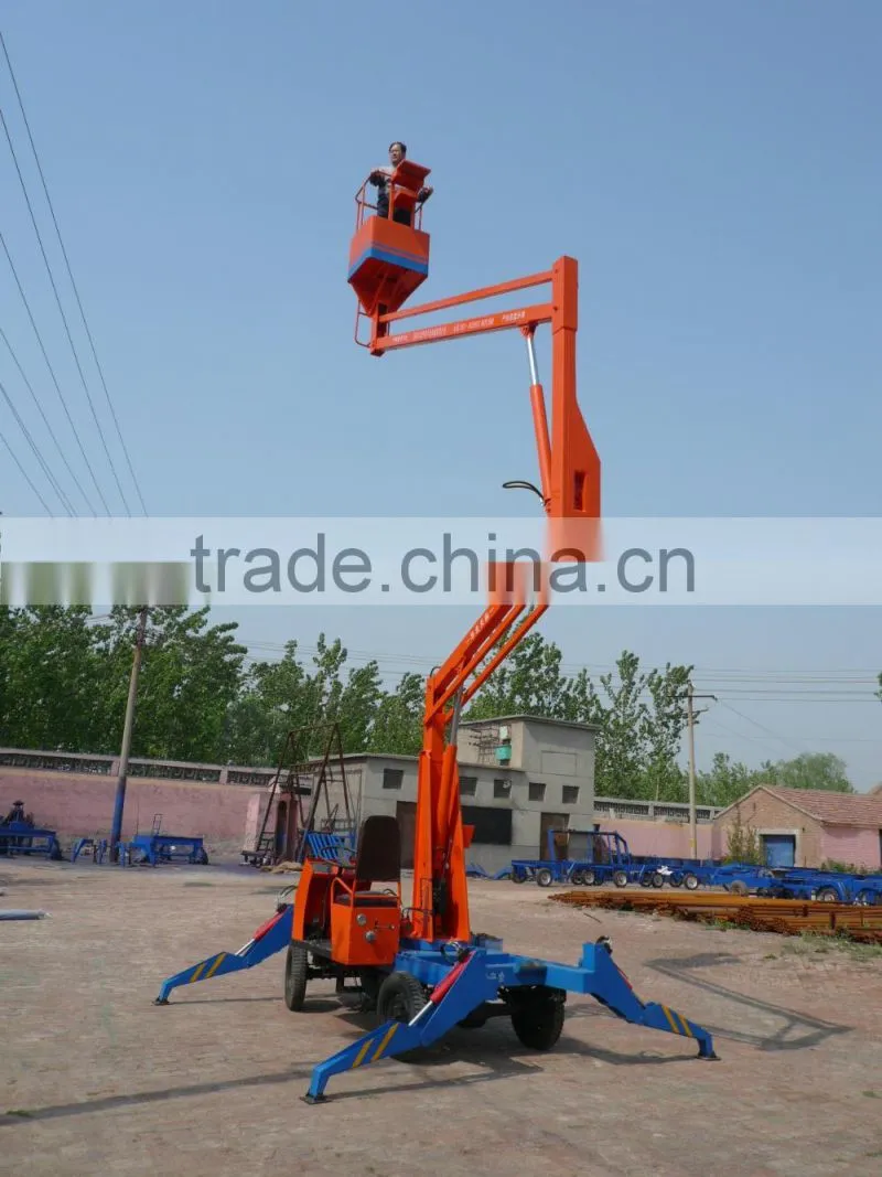 Telescopic Hydraulic Lift/Genie Boom Lift Tyre/Towable Boom Lift