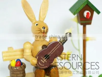 Easter Rabbit - Wooden Easter Decoration