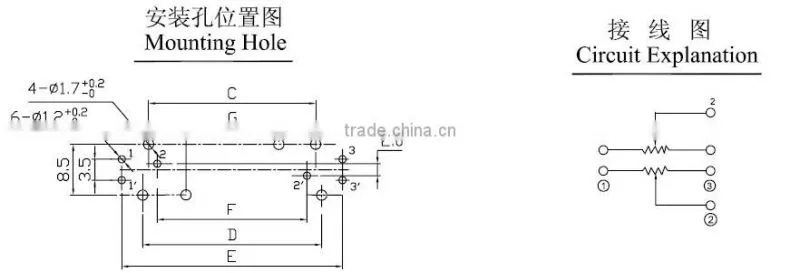 High quality direct sliding potentiometer