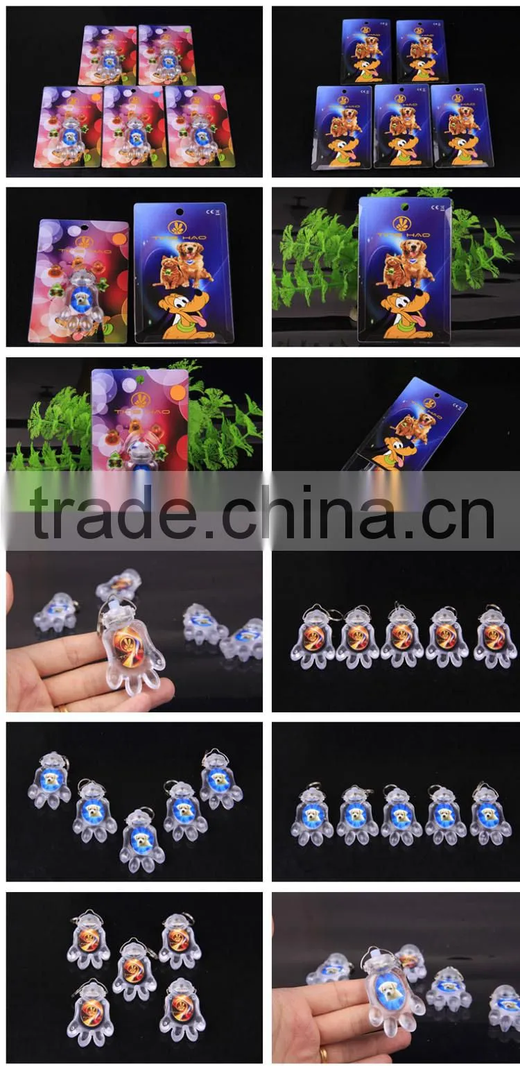 Pet Supplies Wholesale Pet Signs Cool Led Light Foot Shape Dog Pendant Luminous Pendants