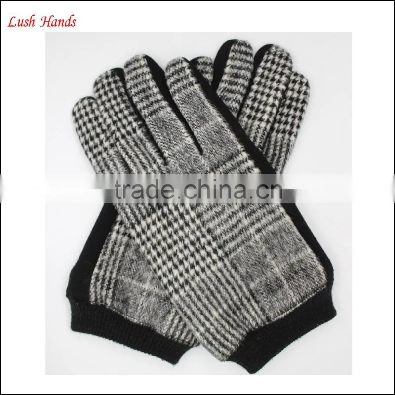 ladies delicate factory woolen gloves lining with polyester