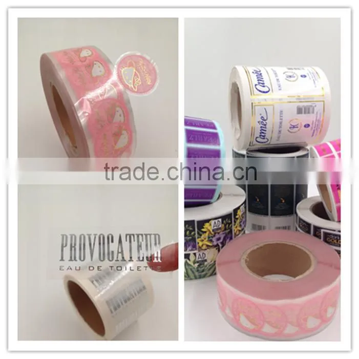 permanent glue adhesive label for cosmetic with high quality