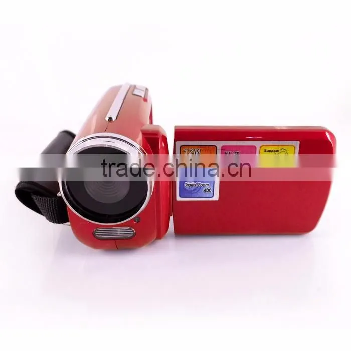 HD 12MP digital camcorder with led flash light video camera
