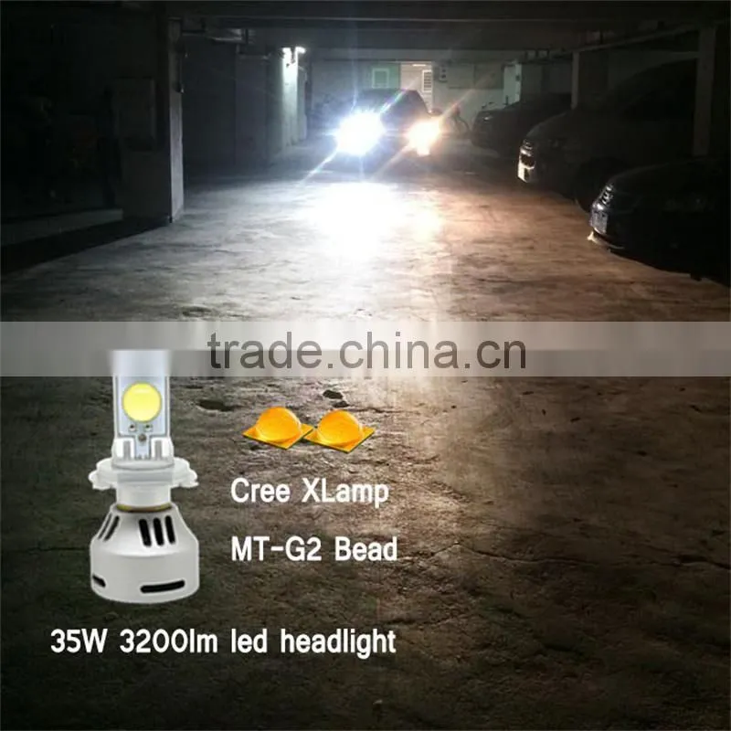 copper metal g4 led headlight 12V-24V car led headlight kit 6400lm with Warterproof IP65