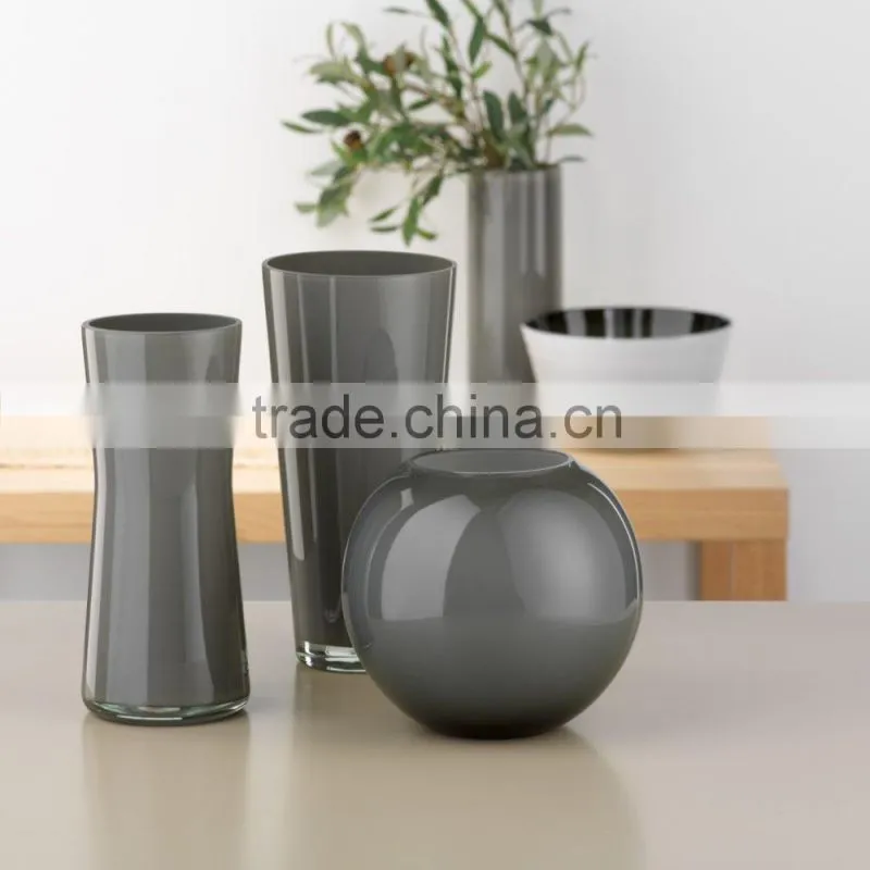 Glass Vase set ; Solid color glass vase, colorful glass vase