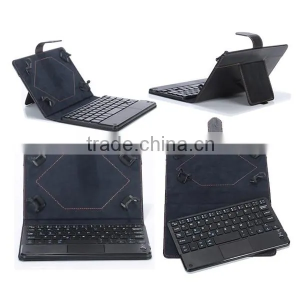 universal bluetooth leather keyboard tablets case , wireless keyboard for android tablets