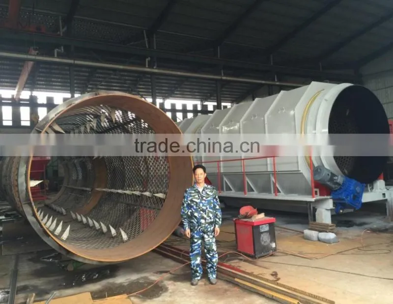 Municipal Solid Waste Drum Screen For Waste Management