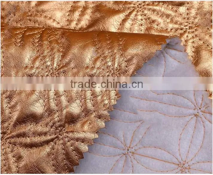 Flexible and tough Waterproof faux leather upholstery fabric PVC leather