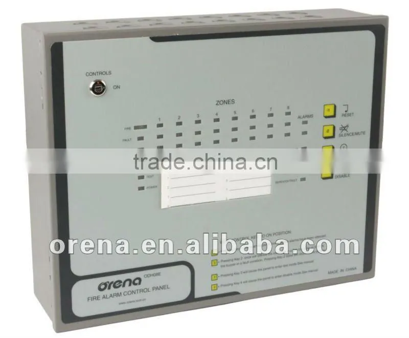 Conventional Fire Alarm Control Panel with 8 Zone ODH08E