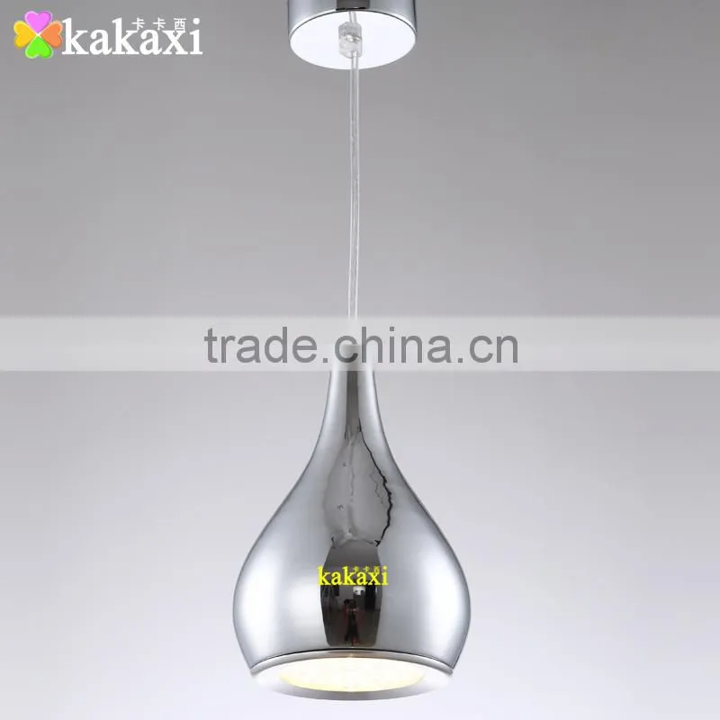 The Gourd LED Pendant Lights 12W Plated Silver Color Creative Dining Room LED Droplight