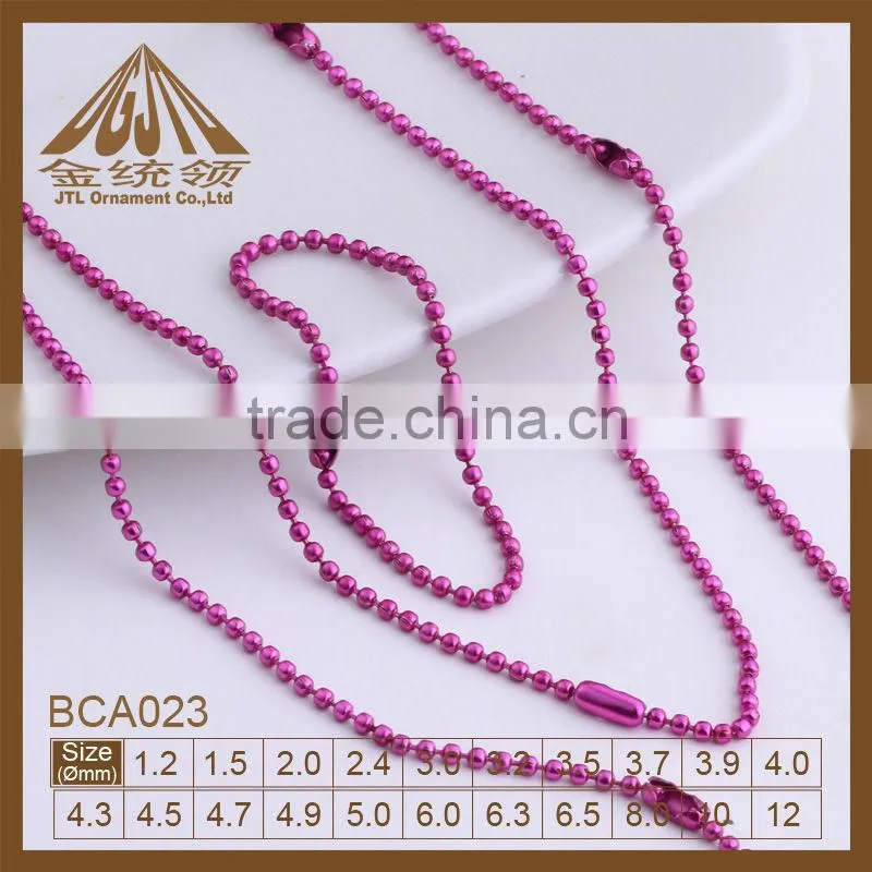 stainless steel bead chain gold filled