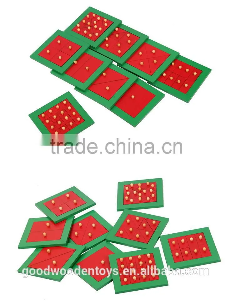 Montessori Materials in China Promotional Educational Toys Metal Squares