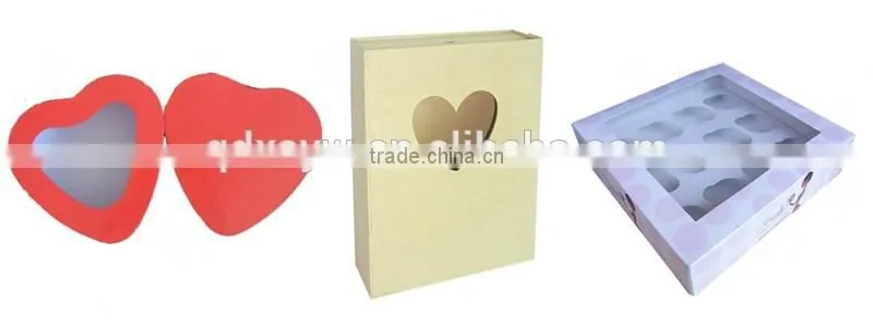 Factory Price Cardboard Box With Clear PVC Window