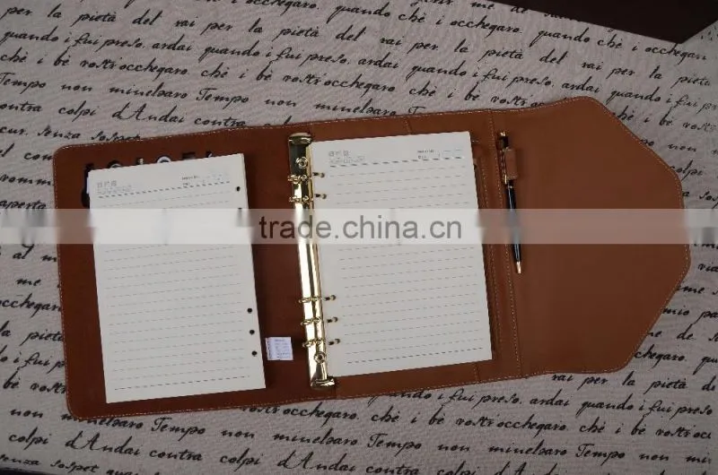Wholesale High Quality Multifunction Business Custom Leather Trifold Power Bank Notebook