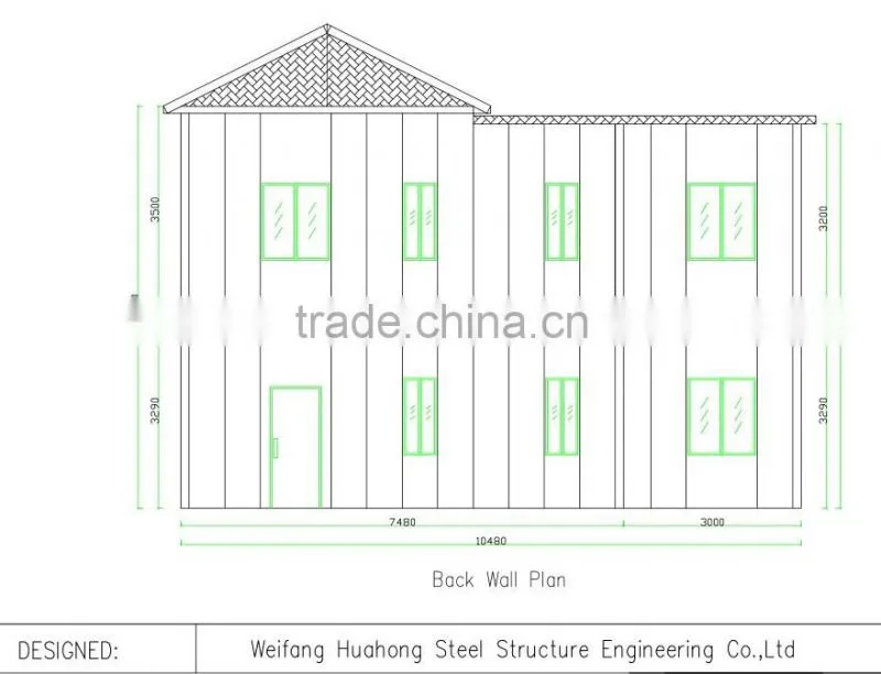 long lifespan prefab house with fashionable designs,china low cost prefab house/villa