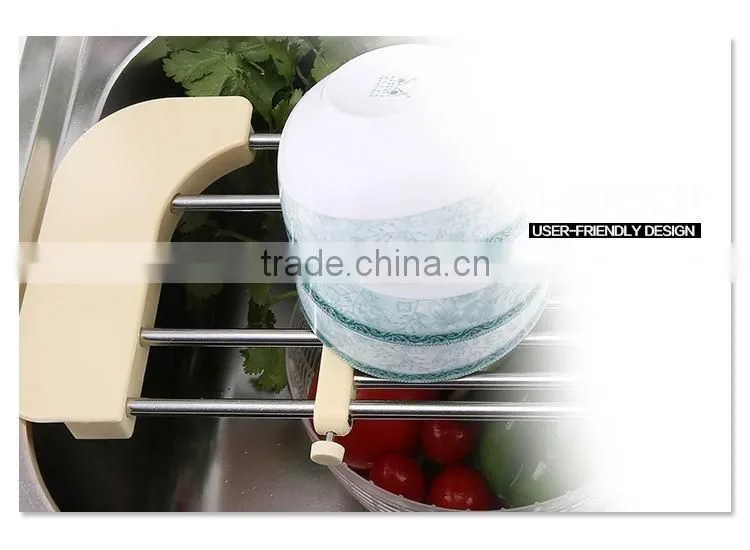 S/S+ABS 18*46*2 KITCHEN SINK DISH DRAINER