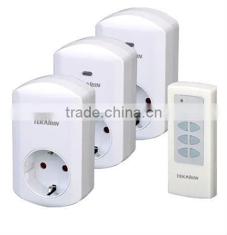 TW68G, 1v1, 1v2, 1v3, 1v4, wireless Remote Control Socket (Germany type, plug-in)