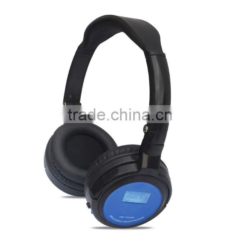 2014 new style wireless Mp3 TF CARD headphones with FM function