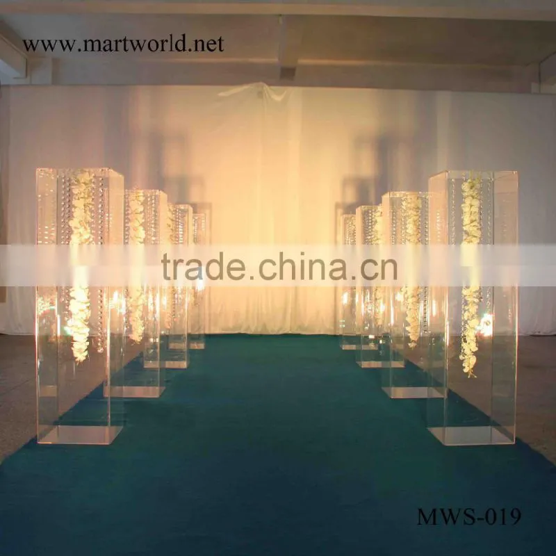 acrylic square wedding mandap wedding decoration wedding stage wedding backdrop wedding decoration (MBD-014)