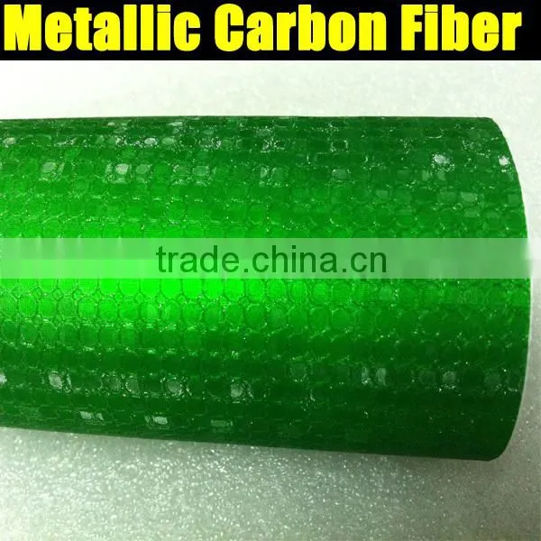 Blue metallic carbon fiber film with air free bubbles 1.52*20m per roll