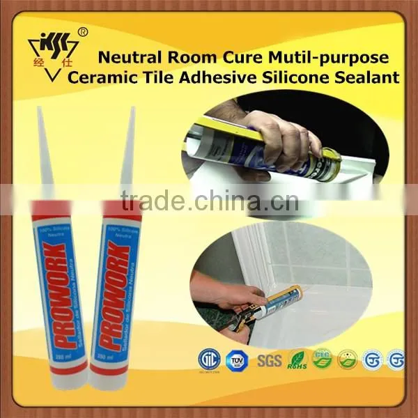 Neutral Room Cure Mutil-purpose Ceramic Tile Adhesive Silicone Sealant