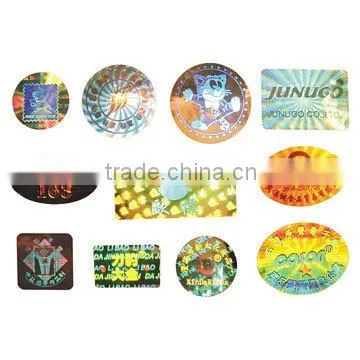 customized top value 3d label printer hologram sticker color changing