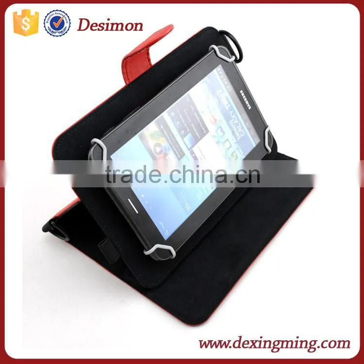 9-10" universal handhold leather working tablet case with lanyard