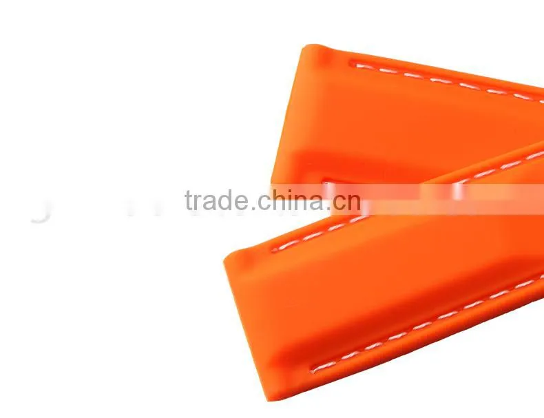 New Arrival Waterproof Muticolor Silicone Rubber WatchWrist watch Strap Band Replacement 22mm