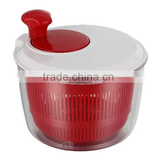 2016 BSCI Audit Factory Direct Sale Plastic Salad Spinner with Crank handle Plastic Salad Maker