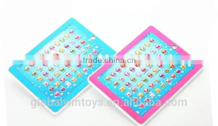 2015 new learning pad gw-tys2911J touch screen pad kids educational toys abc multipurpose toy learning machines
