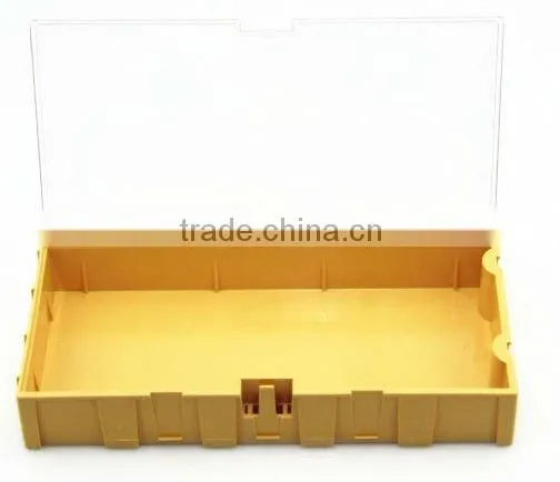 Semi-transparent cover Component storage box / Small parts storage cabinet