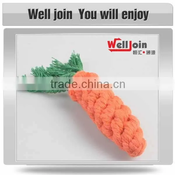 New Hot Fashion carrot shape cotton rope toys