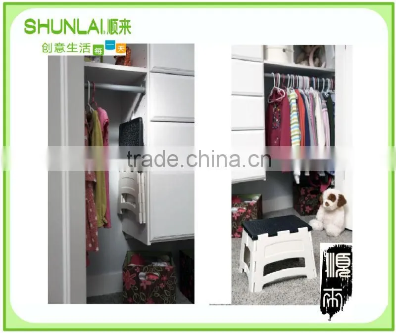 2014 Home House Garden Portable Bench Plastic Folding Step Stool Chair Footstool Cool