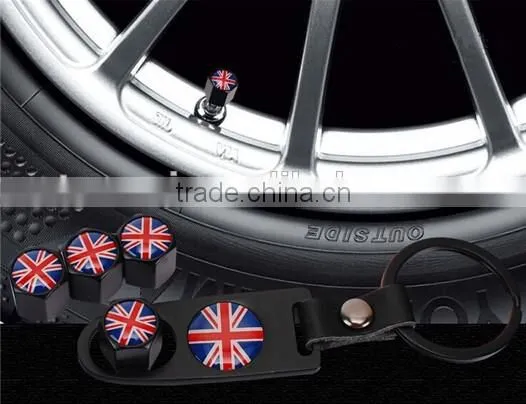 Anti-theft Car Logo Tire Valve Stem Cover Tyre Dust Caps With Lock