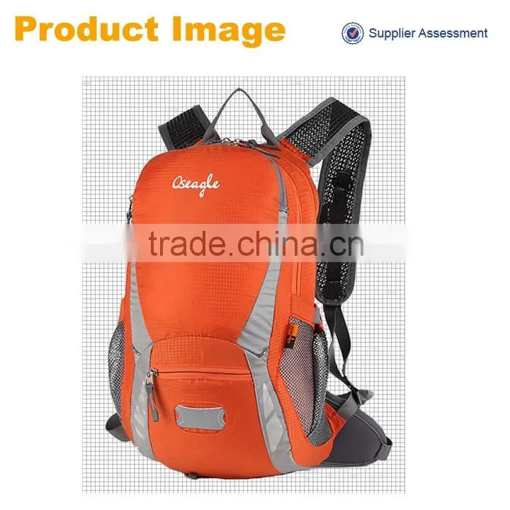 2016 new product outdoor polyester backpack,fashion colorful camping backpack bulk suitable for man and women