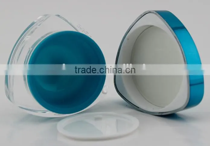 fancy acrylic lotion bottle with cover blue