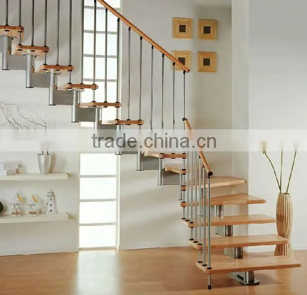 glass exterior stair design for project