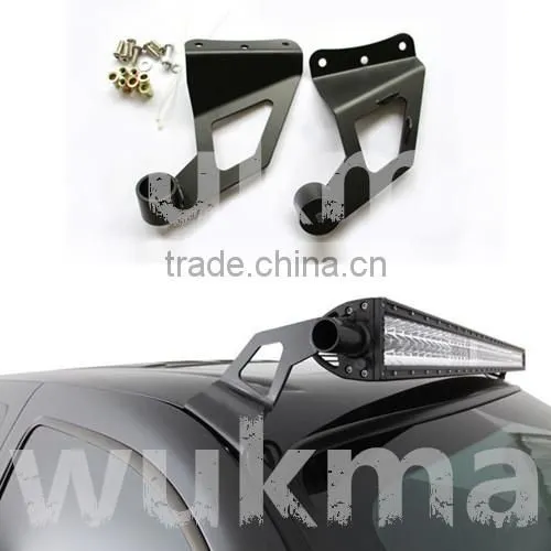 Straight 50" LED Light Bar Roof Mount Brackets 1999-2014 F-ord F-250 / F-350 SuperDuty