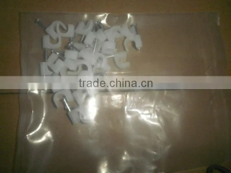 flat nail cable clip 9mm packaging as customer requested