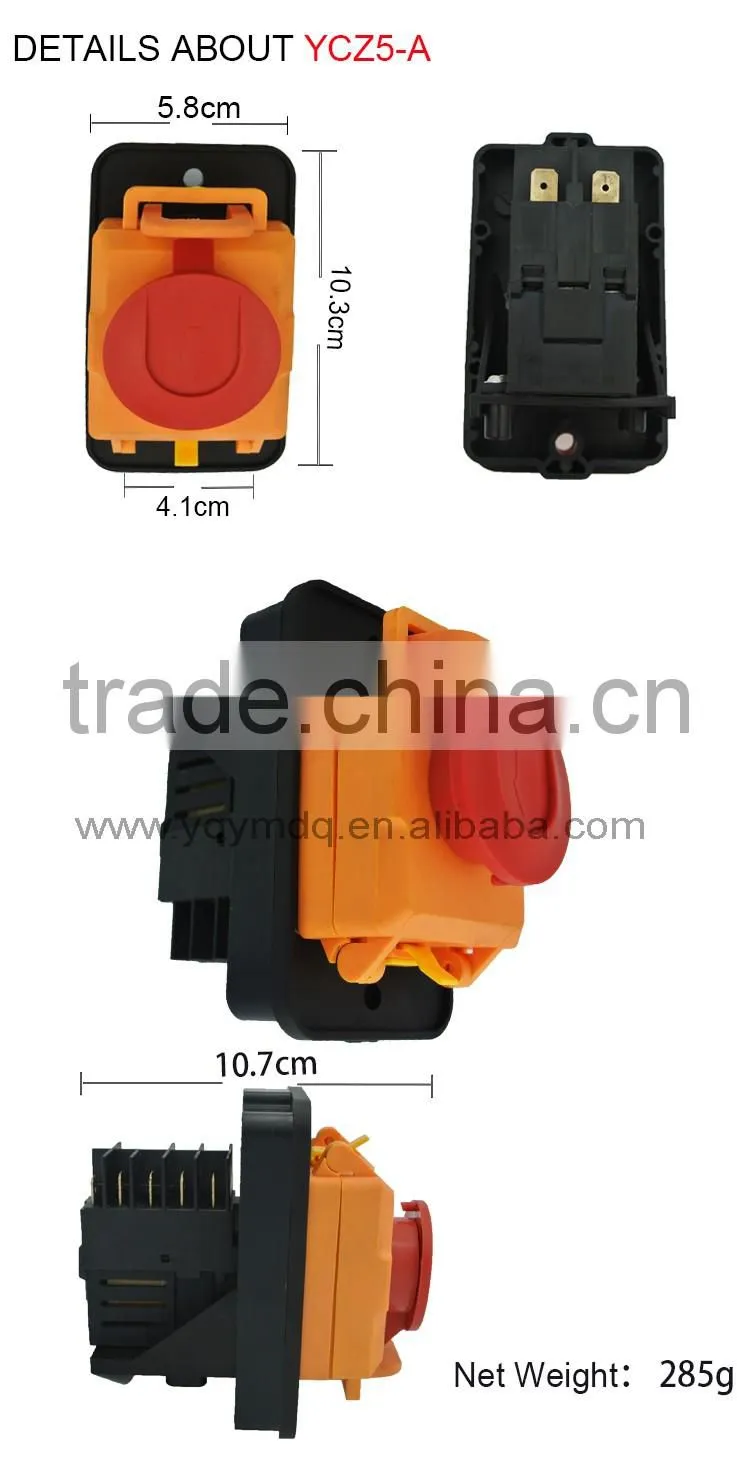 YCZ series waterproof explosion-proof push botton solenoid ignition switch remote control high current low voltage meat grinder