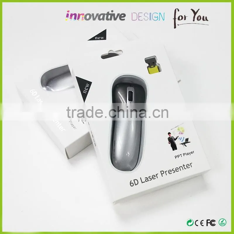 2015 wholesales 6D Gyroscope Wireless Presentation Laser Pointer