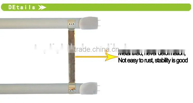 3 years waranty 85-277VAC SMD2835 cool white 100lm/w 2ft G13 t8 eco replacement u bend led tube