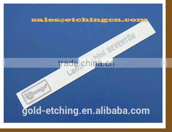 Custom design etching stainless steel name plate , metal sign