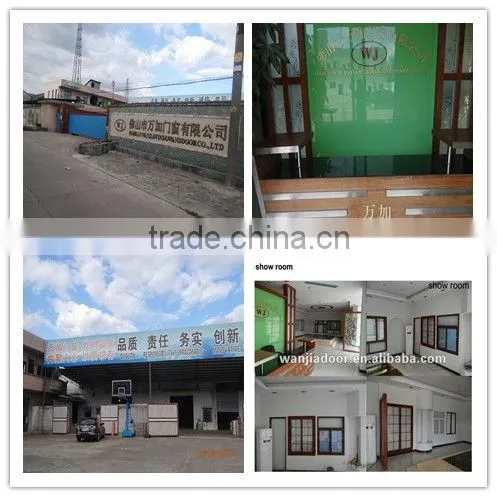foshan wanjia pvc brown tilt windows and doors