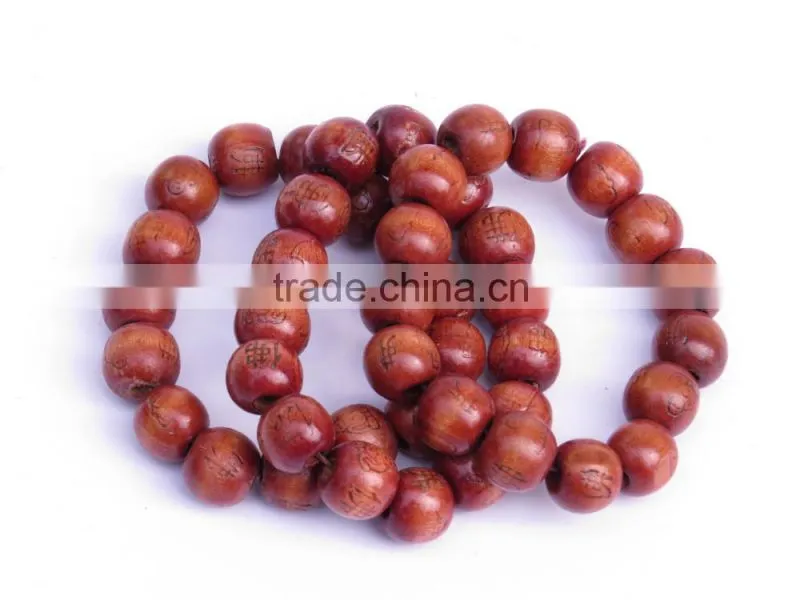 Newest design wooden beaded bracelet bangle in China