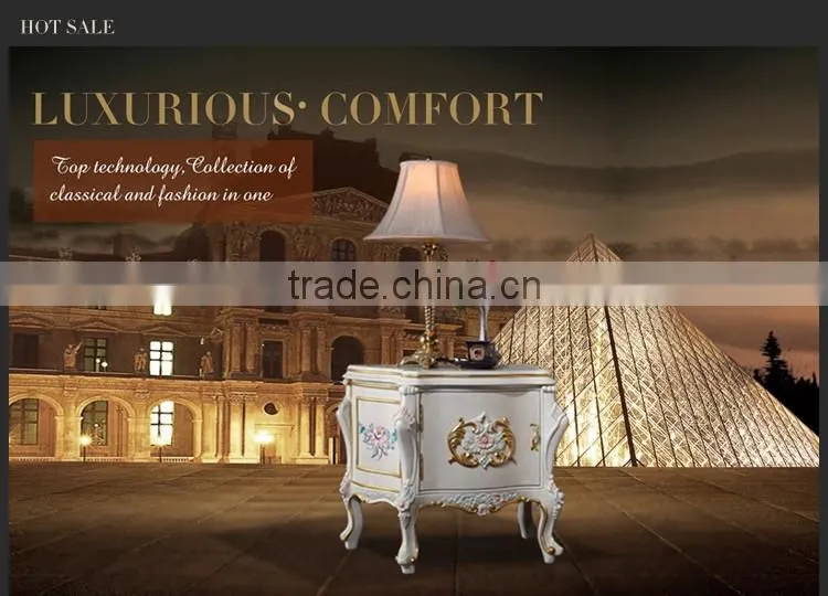 luxury european furniture - baroque antique solid wood bedstand-Monarchy furniture
