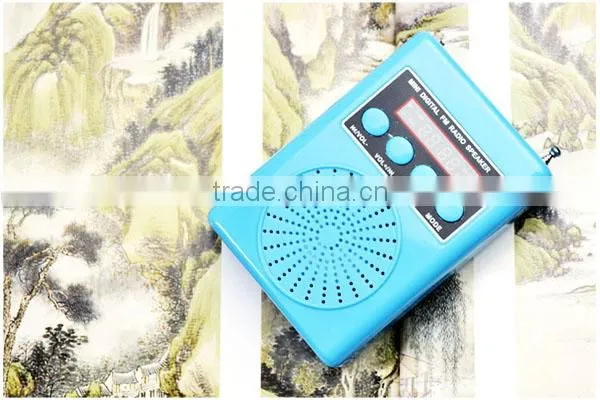 Robot-138 Portable card speaker, speaker with TF/Micro SD card/USB disks, radio fm