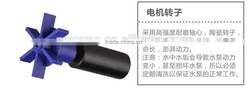 2015 high pressure 60W ABS Plastic aquaculture water pump