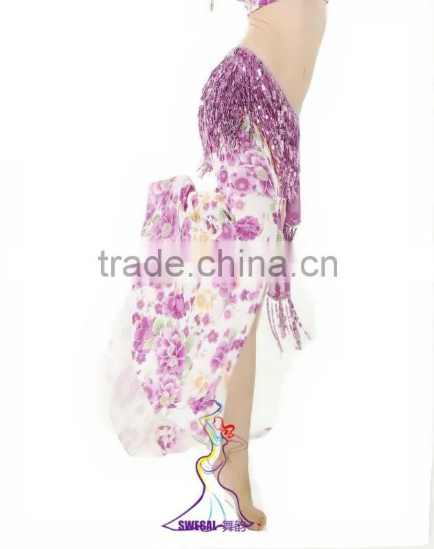 SWEGAL J13055 bright sequin belly dance hip scarf